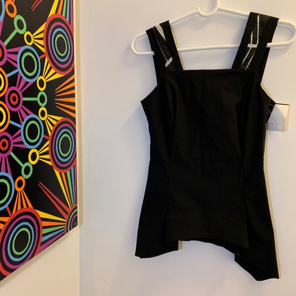 IXOS Black tanks/camisoles,3D design, - Picture 1 of 4
